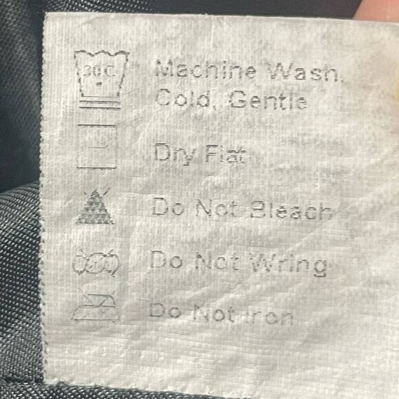 Jean Tweed Jacket Arianna Howards Womens Small Medium Denim Fringe Boxy Black - Picture 10 of 10